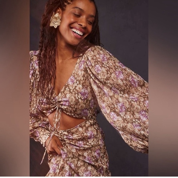 For Love and Lemons Wynne Maxi Dress Size Medium - Picture 4 of 11